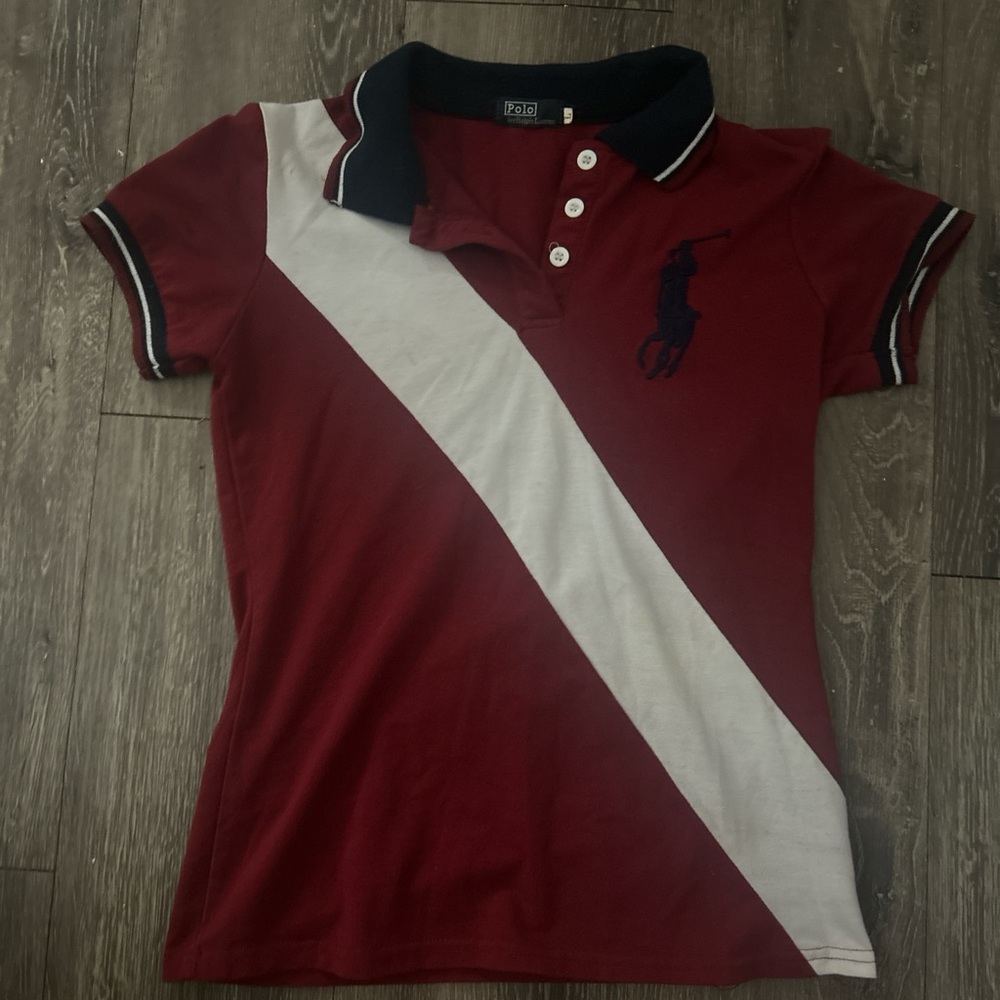 Ralph Lauren Kids Polo in Red and White